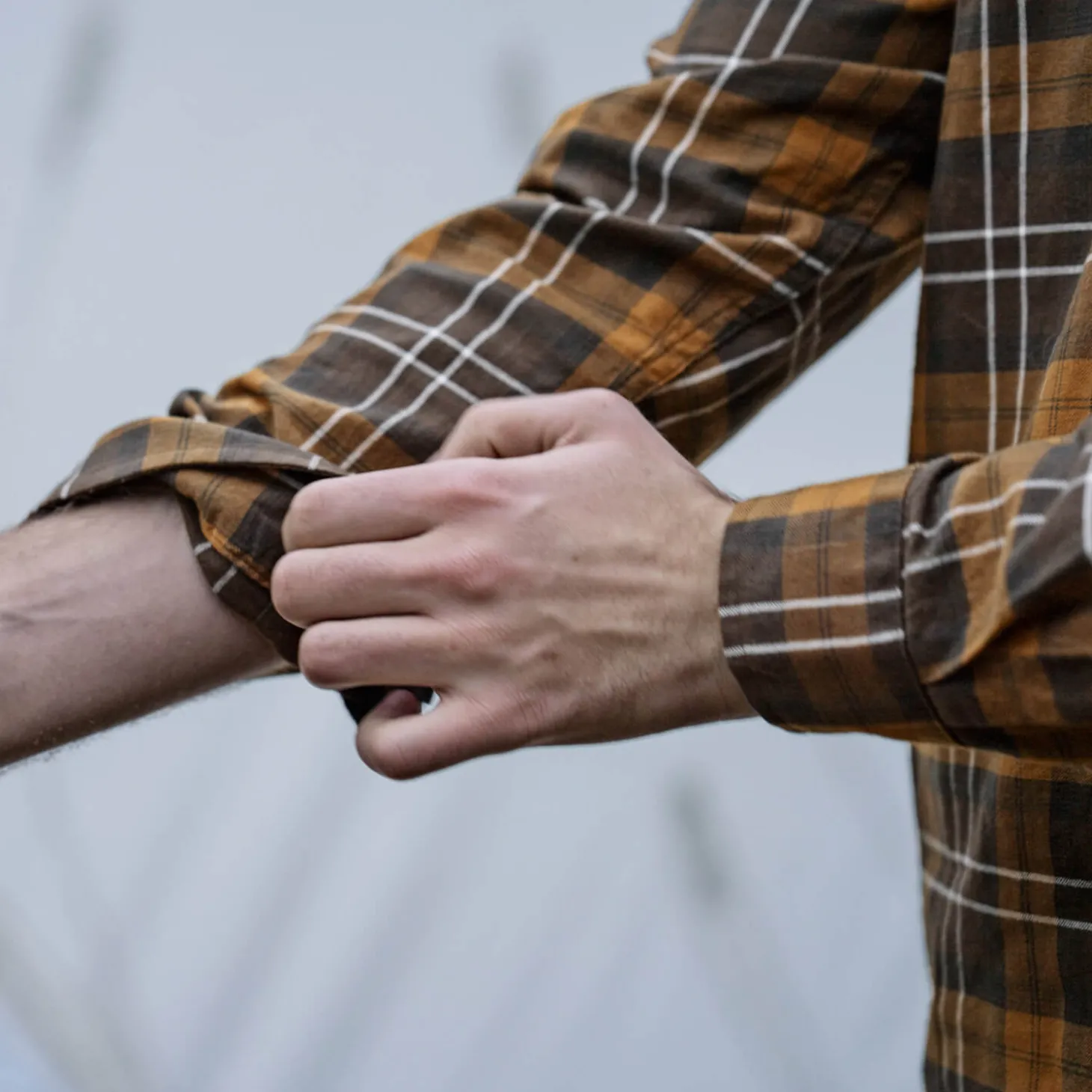 Seeland Jagdhemd Glen (Dark Brown/Camel Check)