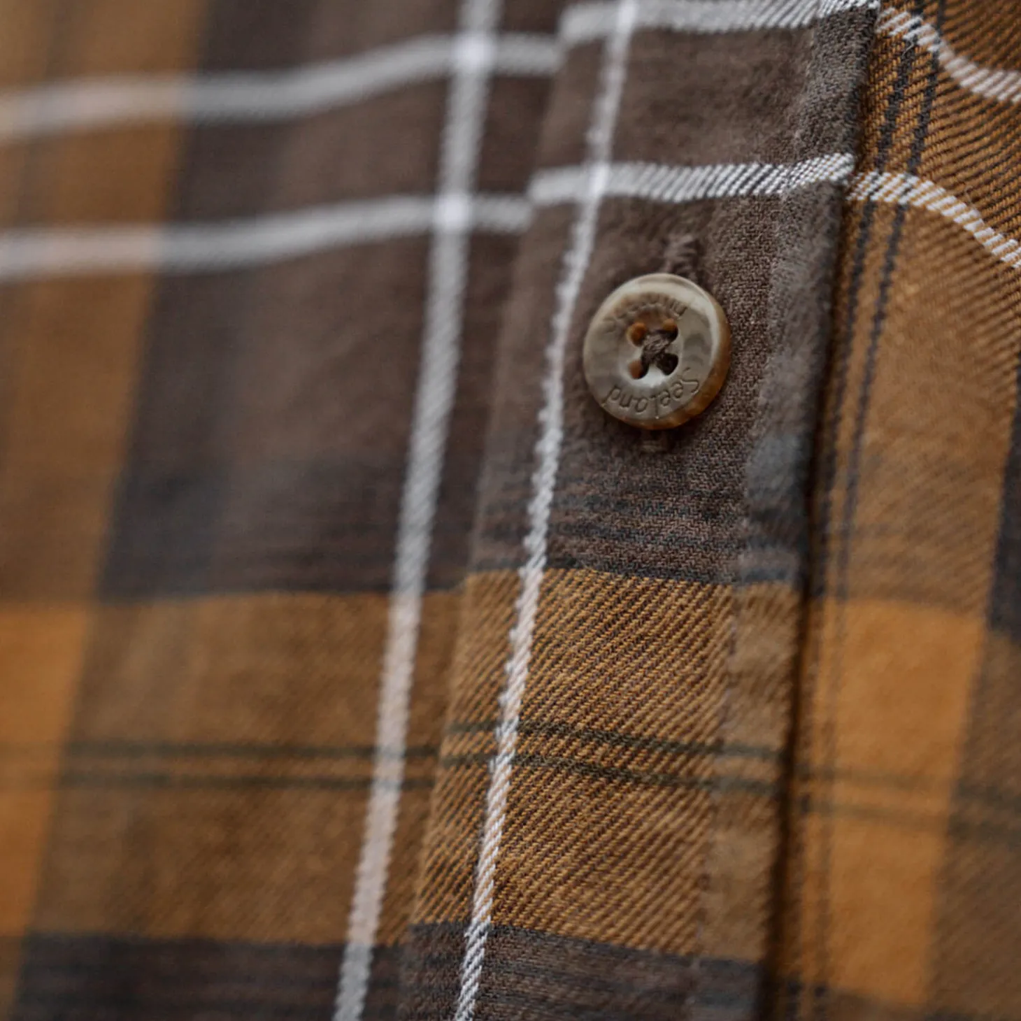Seeland Jagdhemd Glen (Dark Brown/Camel Check)