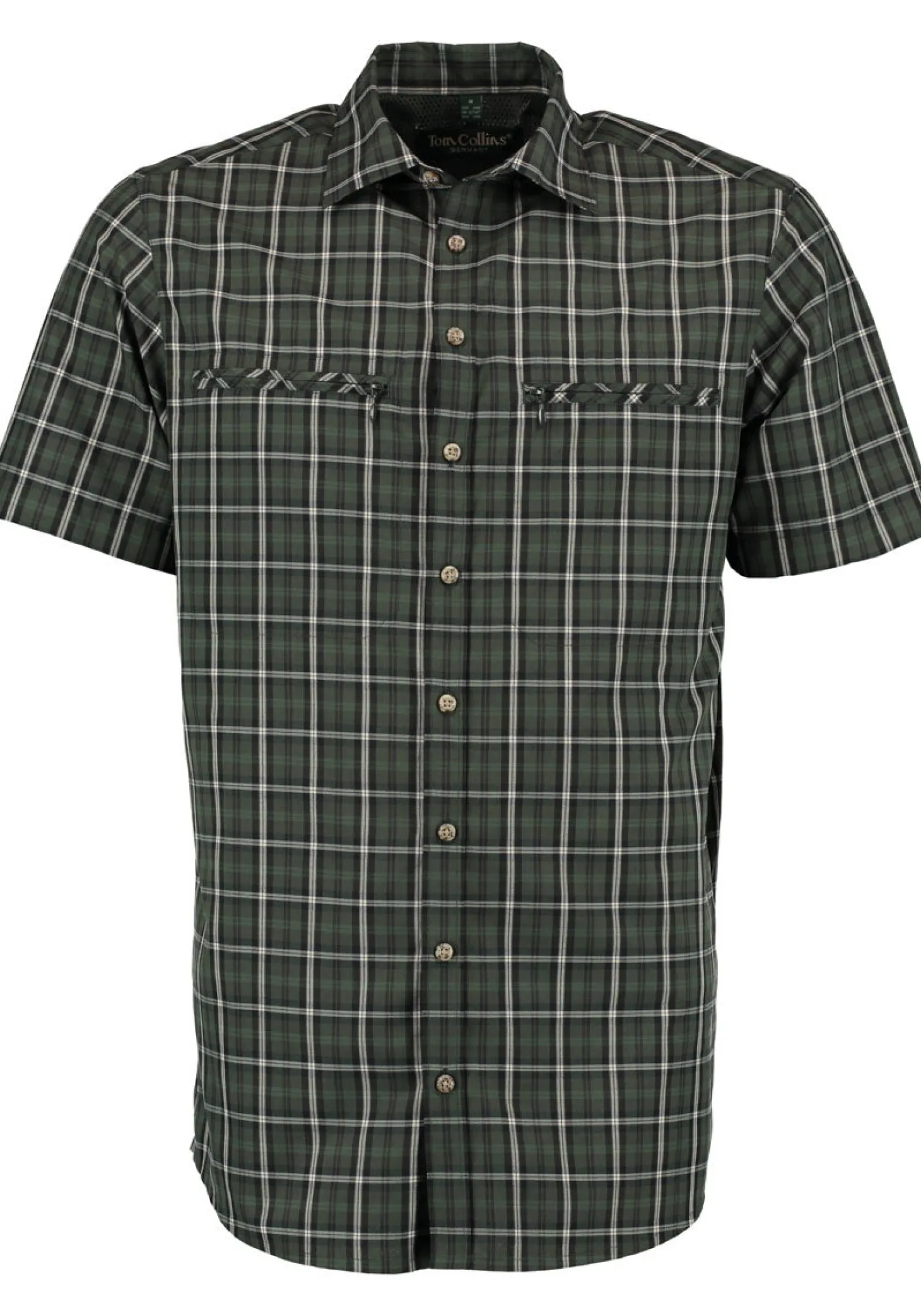 Tom Collins Kurzarm-Hemd Regular fit (Dunkelgrün)